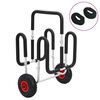 vidaXL Carrello SUP per 2 Tavole da Surf 90 kg in Alluminio