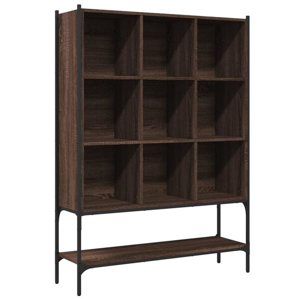 vidaXL Libreria Rovere Marrone 102x30x141,5 cm in Legno Multistrato