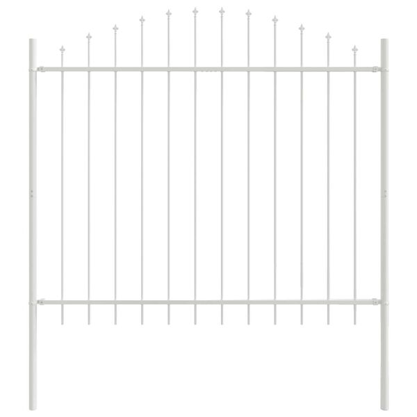 vidaXL Recinzione per Giardino Bianco 170 x 165 cm