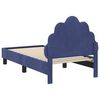 vidaXL Struttura letto per bambini con testata Blu Polizia 70 x 140 cm