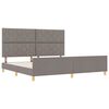 vidaXL Struttura del letto con testiera Talpa 200 x 200 cm Tessuto