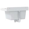 vidaXL Lavabo a Parete Bianco 50x35x24 cm in Resina