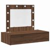 vidaXL Tavolo da Trucco Marrone 83 x 40 x 70 cm Legno ingegnerizzato