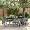 vidaXL Set da Pranzo per Giardino 7 pcs Antracite
