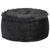 vidaXL Pouf Rotondo in Velluto 40x20 cm Antracite
