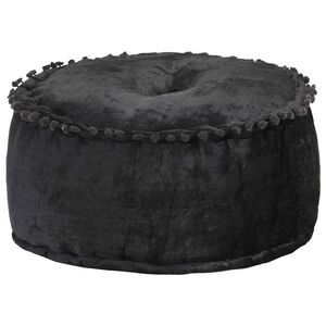 vidaXL Pouf Rotondo in Velluto 40x20 cm Antracite