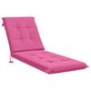 vidaXL Cuscino per Lettino GEMERT 100% Poliestere Rosa 190 x 50 x 9 cm