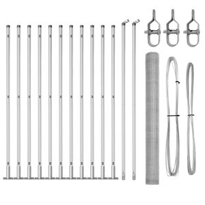 vidaXL Palo della recinzione Argento