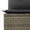 vidaXL Set Divani da Giardino 11 pz con Cuscini in Polyrattan Grigio
