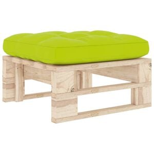 vidaXL Ottomana da Giardino Pallet in Legno di Pino Impregnato