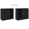vidaXL Mobile Lavabo Nero 63x29x55 cm in Truciolato