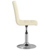 vidaXL Sedie da Pranzo Girevoli 4 pz Crema in Tessuto