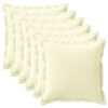 vidaXL Federa 6 pz HOUTEN Crema 80 x 80 cm Poliestere