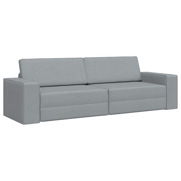 vidaXL Divano letto Grigio chiaro 245 x 78 x 77 cm Velluto