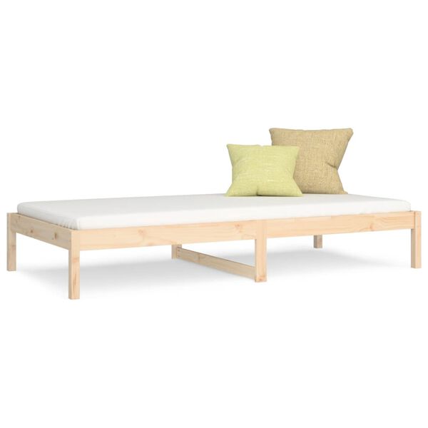 vidaXL Dormeuse senza Materasso 80x200 cm in Legno Massello di Pino