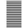 vidaXL Tenda a Rullo Zebra Nero Larghezza Tessuto 125,9 cm Poliestere