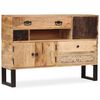 vidaXL Credenza in Legno Massello di Mango 115x30x80 cm