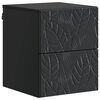 vidaXL Mobiletto da notte a muro Nero 34,5 x 33 x 40 cm