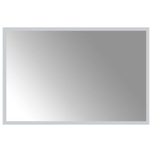 vidaXL Specchio da bagno LED Trasparente 60 x 40 cm vetro temperato
