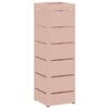 vidaXL Stand per Ombrelli da Pioggia Rosa 15,5 x 15,5 x 49 cm Acciaio