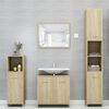vidaXL Set Mobili da Bagno 4 pz Rovere Sonoma in Truciolato