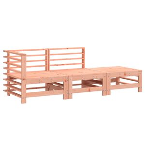 vidaXL Set Salotto da Giardino 3 pz in Legno Massello di Douglas