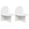 vidaXL Comodino 2 pz Bianco Lucido 48 x 49 x 65 cm