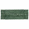 vidaXL Paravento da Balcone con Foglie Verde Scuro 300x100 cm