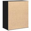 vidaXL Credenza Rovere Nero 60x31x70 cm in Legno Multistrato