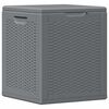 vidaXL Contenitore da Giardino Grigio in Rattan PP 90 L
