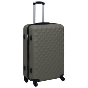 vidaXL Trolley a Custodia Rigida Antracite in ABS