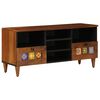 vidaXL Mobile TV Noce 100 x 33 x 46 cm Legno di mango massello