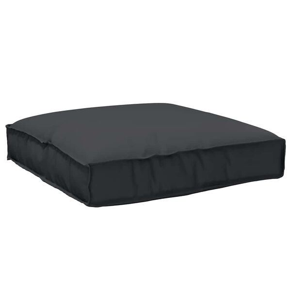 vidaXL Cuscino Nero 80 x 80 x 12 cm Tessuto Oxford