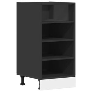 vidaXL Armadio Inferiore &ldquo;Riga&rdquo; Nero 40x44,5x81,5 cm
