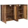 vidaXL Mobile a muro 2 pcs Legno vecchio 69,5 x 34 x 90 cm