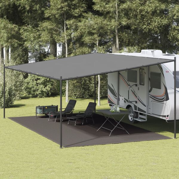 vidaXL Tappeto da Tenda 400x600 cm Antracite