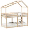 vidaXL Letto a Castello con Tetto 80x200 cm in Legno Massello di Pino