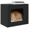 vidaXL Casa per Gatti Nero 51 x 30 x 42,5 cm Legno multistrato