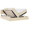 vidaXL Letto con Contenitore Crema 180 x 200 cm Pelle Sintetica