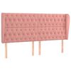 vidaXL Testiera ad Orecchio Rosa 183x23x118/128 cm in Velluto