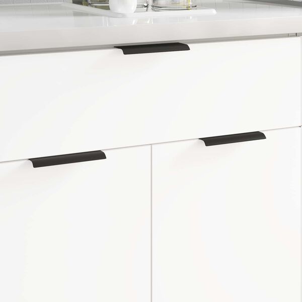 vidaXL Manico 725 pcs Nero 120 x 39.6 x 17 mm Alluminio