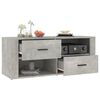 vidaXL Mobile per TV Grigio Cemento 100x35x40 cm Legno Multistrato