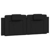vidaXL Cuscino Testiera Viana Nero 120 cm in Similpelle