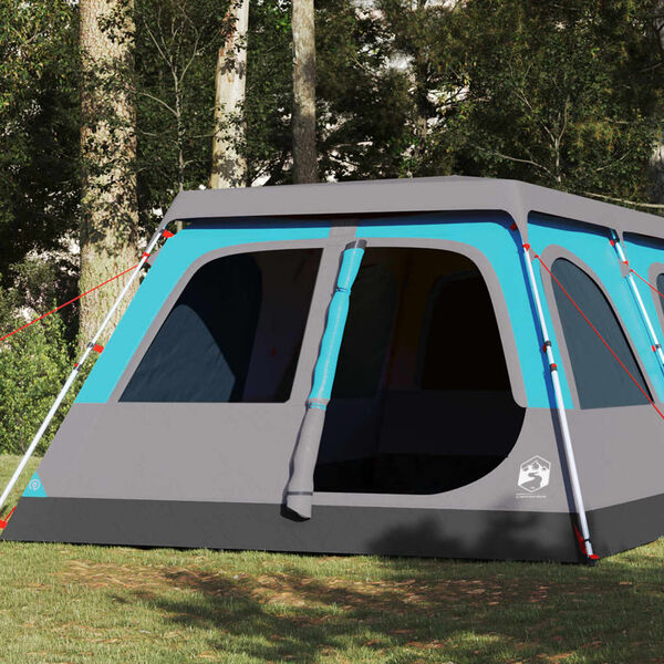 vidaXL Tenda Familiare a Cupola 8 Persone Blu a Rilascio Rapido