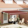 vidaXL Tenda Retrattile Arancione e Marrone 400 &times; 300 cm