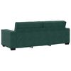 vidaXL Divano a 3 Posti Verde Scuro 220x78x84 cm in Velluto