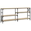vidaXL Tavolo Consolle Rovere Sonoma 180x29x76,5 cm Legno Multistrato