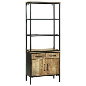vidaXL Credenza Marrone 70 x 35 x 180 cm Legno di mango massello