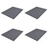 vidaXL Zerbini in PVC 4 pz Grigi 90x60 cm