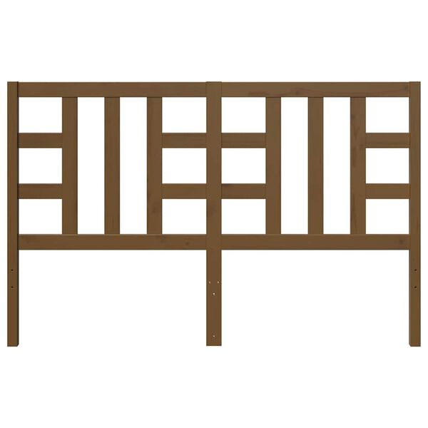 vidaXL Testiera per Letto Ambra 166x4x100 cm in Legno Massello di Pino